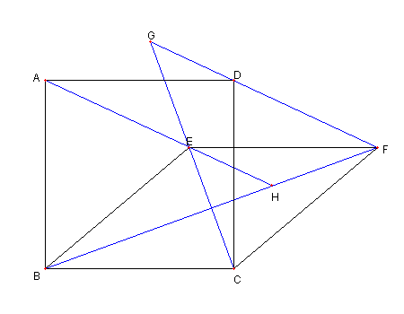 正方形と菱形と外接円